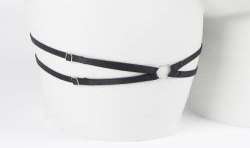 SUBBLIME 955205 SET SUJETADOR CON LAZO NEGRO AJUSTABLE L XL