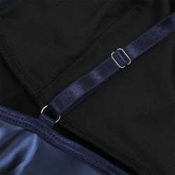 SUBBLIME 955410 VESTIDO CON TIRANTES DE CUERO AZUL S M