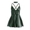 SUBBLIME 955441 VESTIDO CON TIRANTES DE CUERO VERDE L XL
