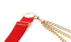 SUBBLIME 955519 CONJUNTO SUJETADOR CON CADENAS Y CORAZaN DE MALLA ROJO S M