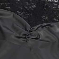 SUBBLIME 955595 VESTIDO DE MANGA LARGA CON ENCAJE NEGRO S M