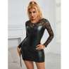SUBBLIME 955601 VESTIDO DE MANGA LARGA CON ENCAJE NEGRO L XL