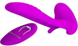 PRETTY LOVE MASAJEADOR VIBRADOR 12 VIBRACIONES CONTROL REMOTO MORADO