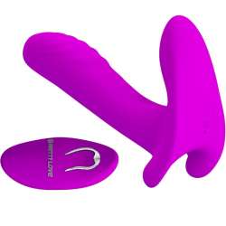 PRETTY LOVE MASAJEADOR VIBRADOR 12 VIBRACIONES CONTROL REMOTO MORADO