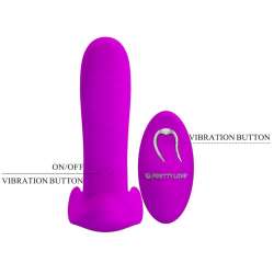 PRETTY LOVE MASAJEADOR VIBRADOR 12 VIBRACIONES CONTROL REMOTO MORADO