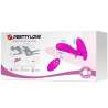 PRETTY LOVE MASAJEADOR VIBRADOR 12 VIBRACIONES CONTROL REMOTO MORADO