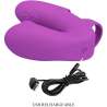 PRETTY LOVE ATHENA VIBRADOR DE DEDO CON ESTIMULADOR CLaTORIS MORADO