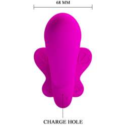 PRETTY LOVE VALERIE VIBRADOR DOBLE STRAP ON 12 VIBRACIONES MORADO