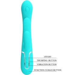 PRETTY LOVE SHANIA TRIPLE VIBRADOR RABBIT MULTIFUNCIaN 3 EN 1