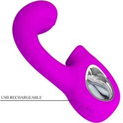 PRETTY LOVE SIBEL VIBRADOR PUNTO G ESTIMULADOR CLaTORIS 10 VIBRACIONES MORADO