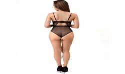 LIVCO CORSETTI FASHION PAULA LC 20209 BODY CON ADORNOS DE ENCAJE NEGRO S M