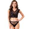 LIVCO CORSETTI FASHION ELIN LC 20212 SUJETADOR PANTIES NEGRO S M