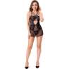 LIVCO CORSETTI FASHION CIELO LC 20211 CAMISA TANGA NEGRO S M