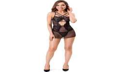 LIVCO CORSETTI FASHION CIELO LC 20211 CAMISA TANGA NEGRO S M