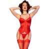 CHILIROSE CR 4845 CORSET Y MEDIAS ROJO S
