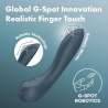 SATISFYER G SPOT WAVE 4 VIBRADOR 12 PROGRAMAS DE VIBRACIaN GRIS OSCURO