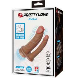 PRETTY LOVE HULBERT DOBLE DILDO REALaSTICO CON VIBRACIaN MULATO