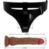 PRETTY LOVE KYTON HARNESS BRIEFS UNIVERSAL CON DILDO SQUIRTING 19 CM MULATO