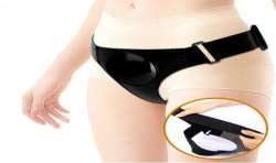 PRETTY LOVE HARNESS BRIEFS UNIVERSAL CON DILDO VIBRACIaN Y SQUIRTING 155 CM MULATO