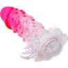 PRETTY LOVE WILFORD FUNDA REALaSTICA ALARGADORA CON RELIEVE PARA PENE ROSA