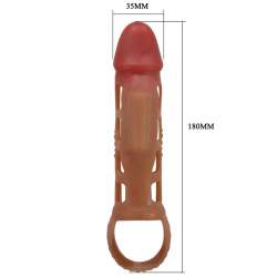 PRETTY LOVE PRESTON FUNDA PARA PENE CON VIBRACIaN DE 18 CM