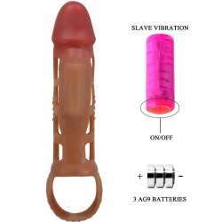 PRETTY LOVE PRESTON FUNDA PARA PENE CON VIBRACIaN DE 18 CM