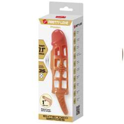 PRETTY LOVE PRESTON FUNDA PARA PENE CON VIBRACIaN DE 18 CM