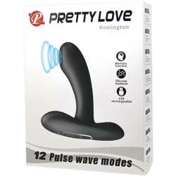 PRETTY LOVE REMINGTON MASAJEADOR VIBRADOR ANAL Y VAGINAL NEGRO