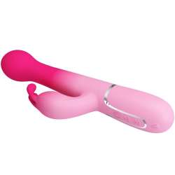 PRETTY LOVE DEJON VIBRADOR RABBIT 3 EN 1 MULTIFUNCIaN ROSA