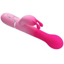 PRETTY LOVE DEJON VIBRADOR RABBIT 3 EN 1 MULTIFUNCIaN ROSA