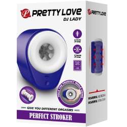 PRETTY LOVE DJ LADY MASTURBADOR MASCULINO CON VIBRACIaN 5 CONFIGURACIONES MORADO