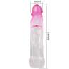 PRETTY LOVE NERON FUNDA REALaSTICA ALARGADORA DE 6 CM PARA PENE ROSA