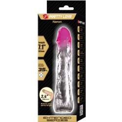 PRETTY LOVE NERON FUNDA REALaSTICA ALARGADORA DE 6 CM PARA PENE ROSA