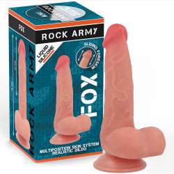 ROCKARMY FOX DILDO REALISTA DDUAL DENSITY LIQUID SILICONE 19 CM O 32 CM