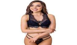 LIVCO CORSETTI FASHION IRINA LC 20210 SUJETADOR TANGA CON ENCAJE NEGRO S M