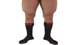 MACHO CALCETINES FINOS NEGRO ROJO TALLA aNICA