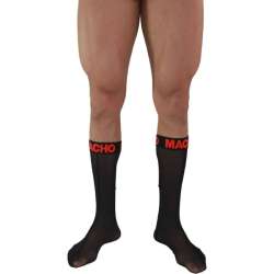 MACHO CALCETINES FINOS NEGRO ROJO TALLA aNICA