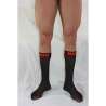 MACHO CALCETINES FINOS NEGRO ROJO TALLA aNICA