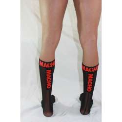 MACHO CALCETINES FINOS NEGRO ROJO TALLA aNICA