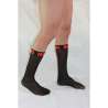 MACHO CALCETINES FINOS NEGRO ROJO TALLA aNICA