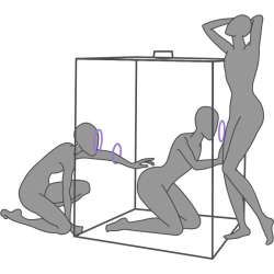 SECRET DOME KINK CLUB CABINA SCANDALE MORADO