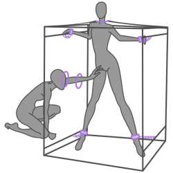 SECRET DOME KINK CLUB CABINA SCANDALE MORADO