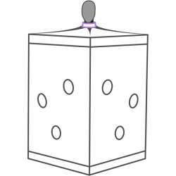 SECRET DOME KINK CLUB CABINA SCANDALE MORADO