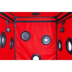 SECRET DOME KINK CLUB CABINA SCANDALE NEGRO ROJO
