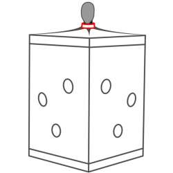 SECRET DOME KINK CLUB CABINA SCANDALE NEGRO ROJO