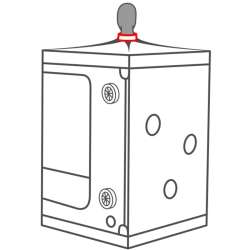 SECRET DOME KINK CLUB CABINA SCANDALE NEGRO ROJO