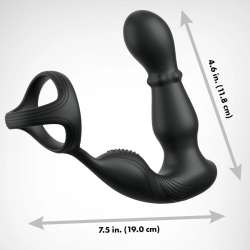 ANAL FANTASY ELITE COLLECTION ANILLO Y MASAJEADOR ANAL VIBRADOR CON CONTROL REMOTO