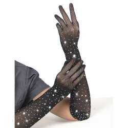 SUBBLIME 957469 GUANTES TRANSPARENTES CON BRILLO NEGRO S M