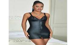 SUBBLIME 957568 VESTIDO DE CUERO CON CREMALLERA NEGRO S M