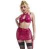 SUBBLIME 957605 CONJUNTO SUJETADOR Y FALDA DE CUERO ROJO S M
